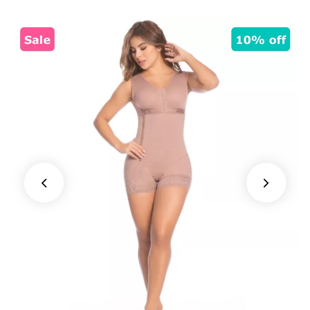 Women's Tan Shapewear Bodysuit NEVER OPENED